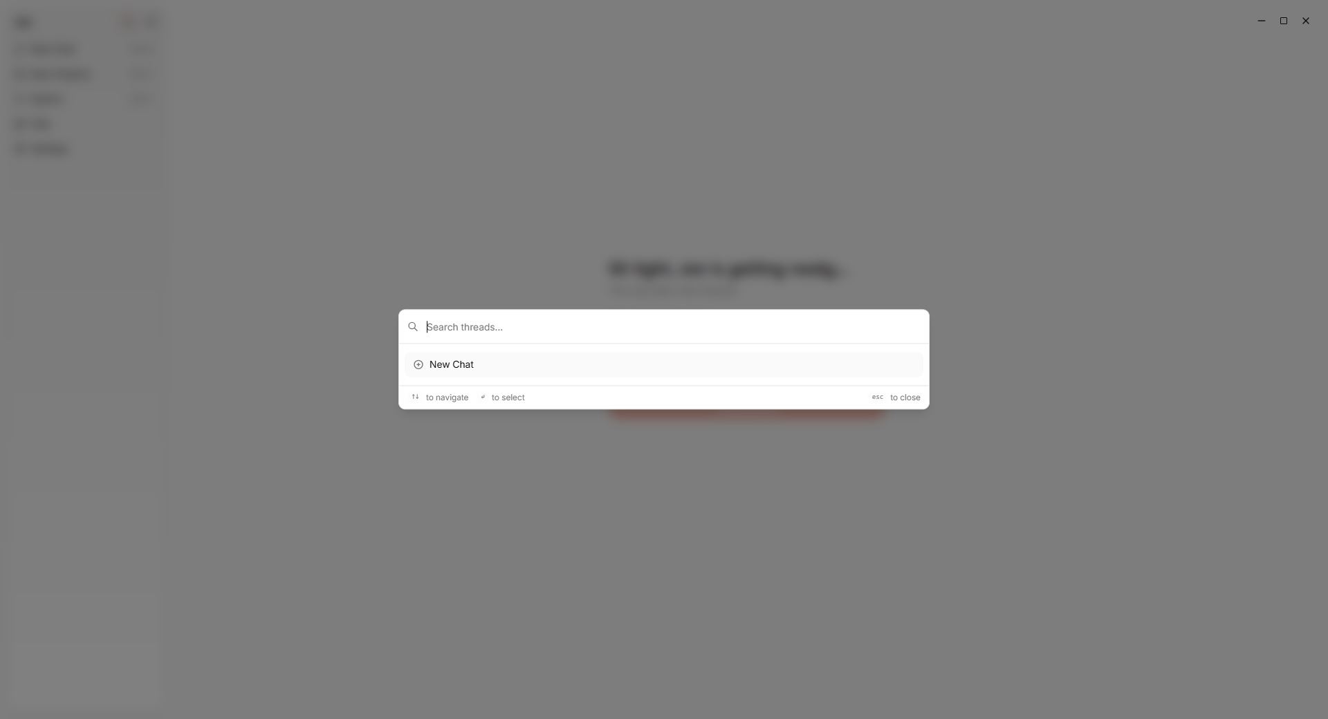 3. Pantalla de Busqueda de información entre Chats