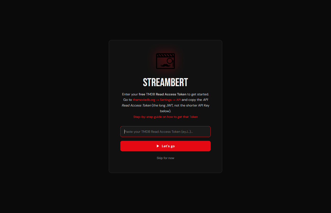 Streambert: Pantallazo 1