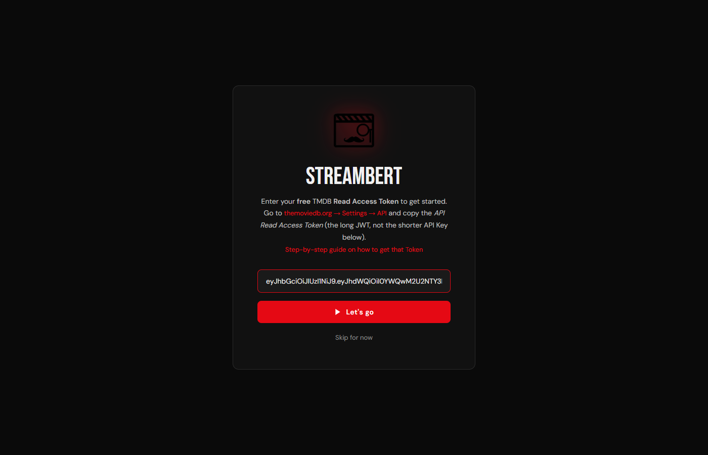 Streambert: Pantallazo 2